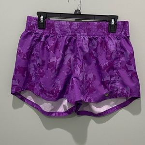 womens size large purple champion shorts